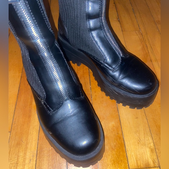 Zara Flat Sock Ankle boot - Picture 4 of 6